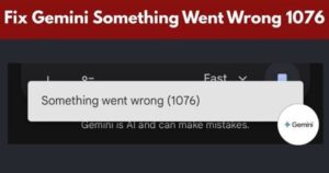 Gemini lỗi 1076