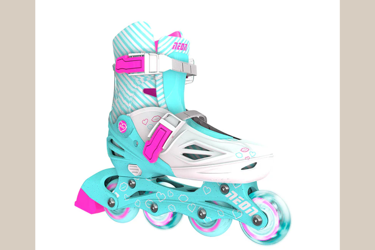 Patin Neon Inline Yvolution xanh ngọc món quà vận động cho trẻ